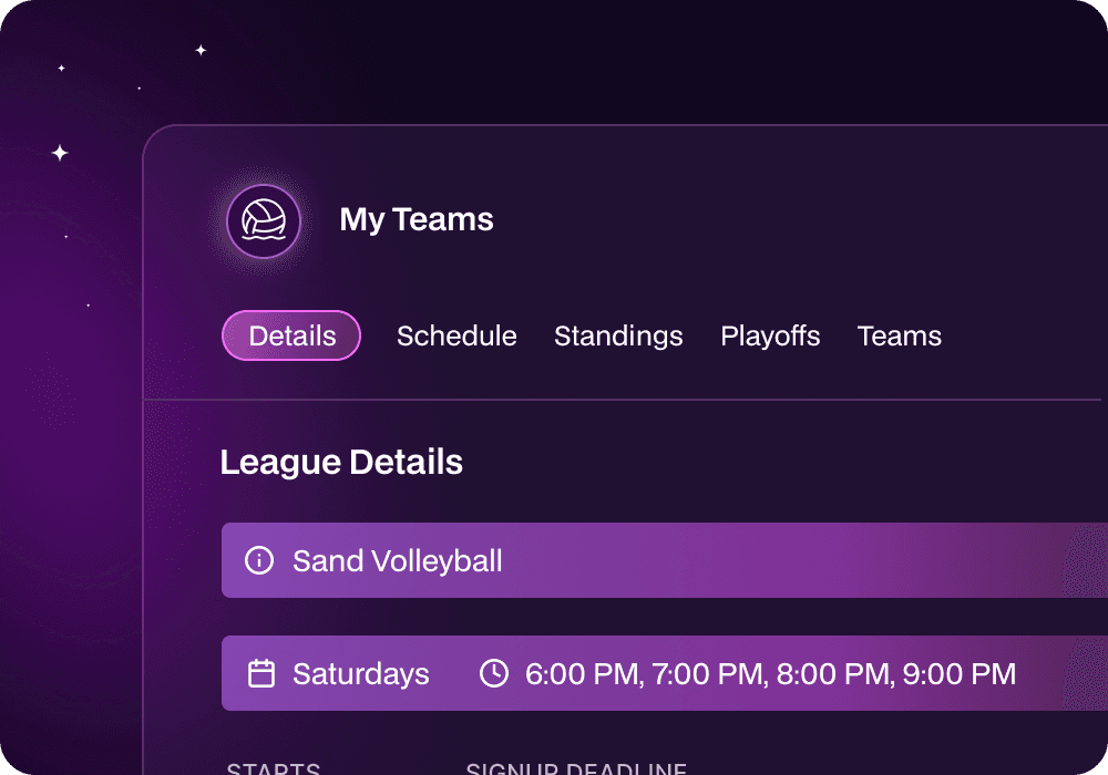 All-in-One Sports Platform